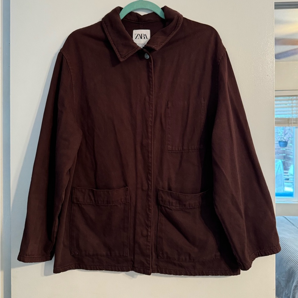 Zara Brown Denim Jacket